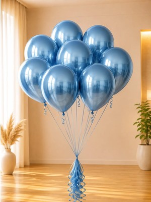 Kalisan Mavi Krom Balon 12 inc 50'li