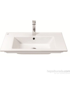 Turkuaz Cerastyle Arte 75x45 Cm Etajerli Lavabo Modern Tasarım ve Dayanıklı Malzeme ile Şık Görünüm
