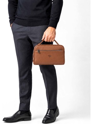 Derise Club Erkek Taba Renk El Çantası Portföy Çanta Iki Bölmeli El Çantası Clutch Çanta