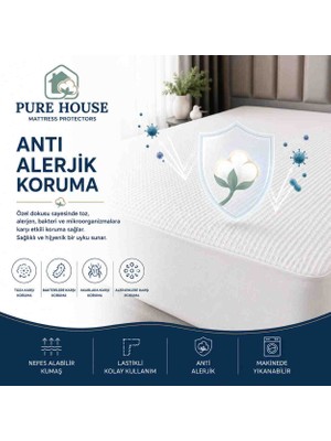 Pure House Sıvı Geçirmez Premium Bambo Yatak Alezi