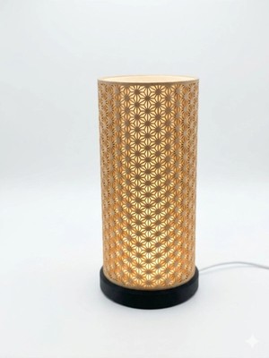 3Dikili Design 3D Tasarım Gece Lambası - Modern Desenli Dekoratif Masa Lambası - 23 cm Abajur