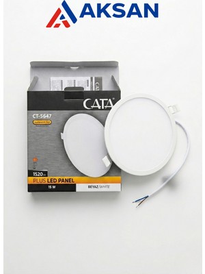 Cata CT-5647 Plus 15W Ayarlanabilir Ölçülü Sıva Altı LED Panel 6400K Beyaz Işık