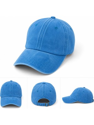 Unisex Yıkamalı Baseball Şapka Vintage Görünümlü