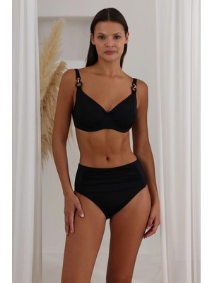 Adasea Lapieno 264255 Aksesuarlı Balenli Büyük Beden Bikini Takım