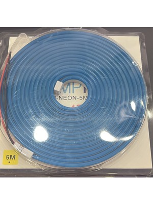 Lampist 12V 5mt Neon LED IP65 Mavi:renk