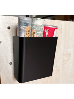 3D Baskı Zamanı Modern Askılı Çöp Poşeti ve Rulo Düzenleyici Organizer - Mutfak Dolap Kapağı Üstü Pratik Poşetlik Standı