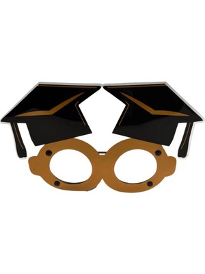 Pandoli Pvc Plastik Malzeme Grad Mezuniyet Partisi Gözlüğü Camsız 1 Adet 16X13 cm  Gösteri