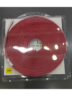 Lampist 12V 5mt Neon LED IP65 KIRMIZI