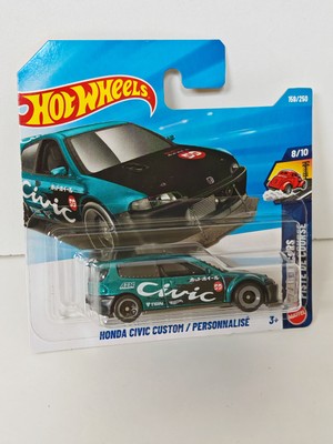 Hot Wheels Drag Racers Pıste De Course Serisi - Honda Cıvıc Custom / Personnalıse Model Araba
