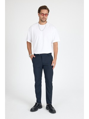 Geco Erkek Premium Esnek Bilek Boy Rahat Kesim Slim Fit Kumaş Pantolon