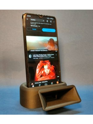 3D Baskı Zamanı 3D Yazıcı Tasarımı Gramofon Esintili Akustik Telefon Standı ve Ses Yükseltici