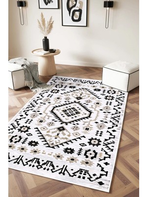 West Home Makinede Yıkanabilir Kaymaz Taban Leke Tutmaz Dijital Salon Halısı Mutfak Halısı Kilim ve Yolluk
