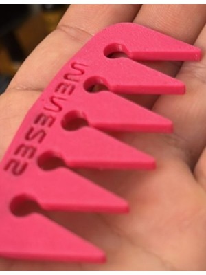 3D Baskı Zamanı Profesyonel Saç Dokulandırma ve Şekillendirme Tarağı - Erkek Saç Stili Için Geniş Dişli Texture Comb