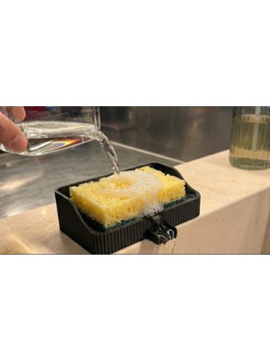 3D Baskı Zamanı Kendi Kendine Süzülen Süngerlik | Lavabo Kenarı Su Tahliyeli Düzenleyici