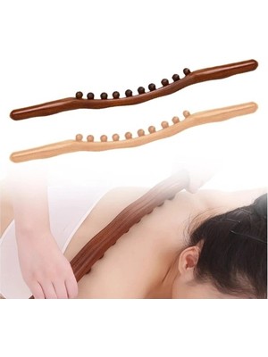Nevamel 60 cm Doğal Ahşap Masaj Sopası