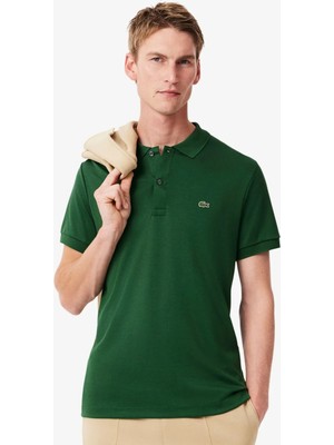 Lacoste Regular Fit Men's Polo T-Shirt Erkek Polo Yaka Pamuklu Tişört Yeşil