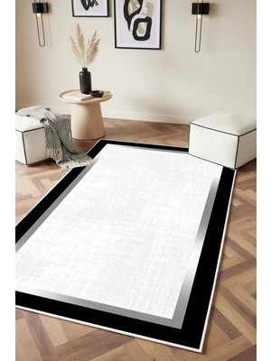 West Home Makinede Yıkanabilir Kaymaz Taban Leke Tutmaz Dijital Salon Halısı Mutfak Halısı ve Yolluk