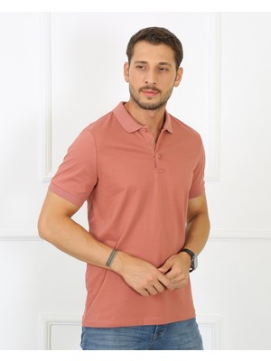 Premium Likralı Pike Polo Yaka Regular Fit Erkek T-Shirt 2061