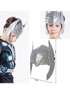Pandoli Halloween Sert Plastik Avenger Thor Maskesi Çocuk Boy 18X24 cm