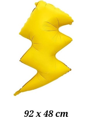 Pandoli Retro 80 Li 90 Lı Yıllar Disko Şimşek Folyo Balon 92X 48 cm 1 Adet