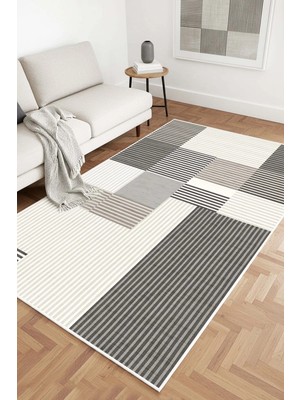 West Home Makinede Yıkanabilir Kaymaz Taban Leke Tutmaz Dijital Salon Halısı Mutfak Halısı Kilim ve Yolluk