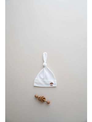 Oh la la Koala For Little Ones Beyaz Mantar Nakışlı Bebek Şapka