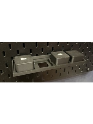 3D Baskı Zamanı Ikea Skadis Uyumlu Modüler Atölye Düzenleyici - 3D Yazıcı Özel Tasarım Vida ve Somun Saklama Kutusu Seti