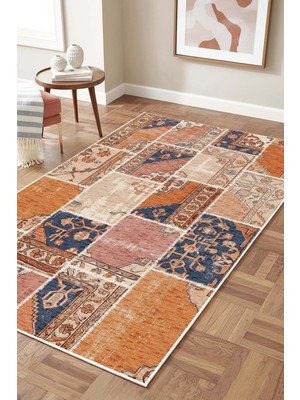 West Home Makinede Yıkanabilir Kaymaz Taban Leke Tutmaz Dijital Salon Halısı Mutfak Halısı Kilim ve Yolluk