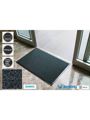Dekoset Home Victoria Ağır Ticari Işyeri Paspası Havaalanı Avm Okul Paspası Nem Toz Alıcı ve Çamur Sıyırıcılı Fırçalı Halı Paspas Polyamide Ip Pvc Kaymaz Taban