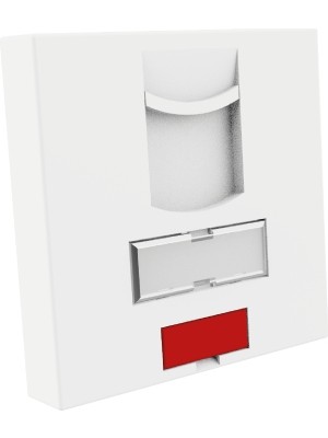 Tem Telefon ve Data Kapağı Tekli Yaylı Kapaklı 45*45MM