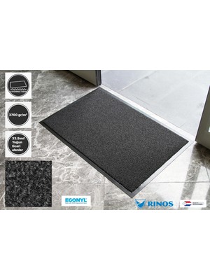 Dekoset Home Victoria Ağır Ticari Işyeri Paspası Havaalanı Avm Okul Paspası Nem Toz Alıcı ve Çamur Sıyırıcılı Fırçalı Halı Paspas Polyamide Ip Pvc Kaymaz Taban