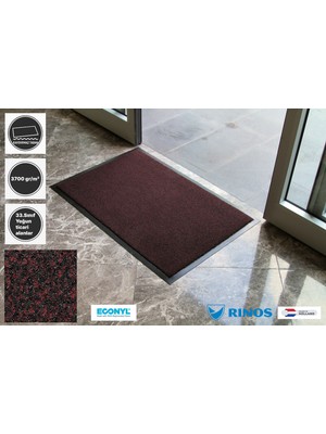 Dekoset Home Victoria Ağır Ticari Işyeri Paspası Havaalanı Avm Okul Paspası Nem Toz Alıcı ve Çamur Sıyırıcılı Fırçalı Halı Paspas Polyamide Ip Pvc Kaymaz Taban