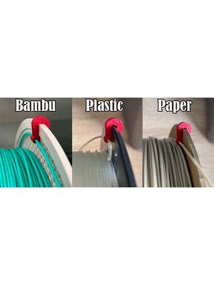 3D Baskı Zamanı 3D Yazıcı Filament Sabitleyici Klips - Karışıklık Önleyici Rulo Tutucu - Atölye Yardımcısı