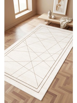 West Home Makinede Yıkanabilir Kaymaz Taban Leke Tutmaz Dijital Salon Halısı Mutfak Halısı ve Yolluk