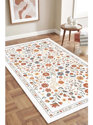 West Home Makinede Yıkanabilir Kaymaz Taban Leke Tutmaz Dijital Salon Halısı Mutfak Halısı Kilim ve Yolluk