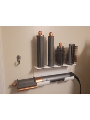 3D Baskı Zamanı Dyson Airwrap Uyumlu Duvar Askısı - Saç Şekillendirici ve Başlık Düzenleyici Stand