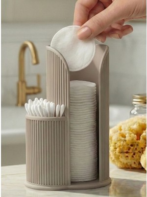 3D Baskı Zamanı Modern Makyaj Pamuğu ve Kulak Çubuğu Düzenleyici - Banyo Organizer Standı