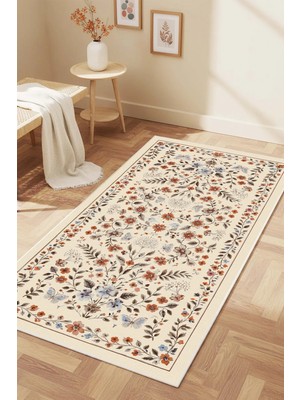 West Home Makinede Yıkanabilir Kaymaz Taban Leke Tutmaz Salon Halısı Mutfak Halısı ve Kesme Yolluk