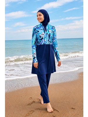 Marina Kız Garson Boy Tesettür Mayo Lacivert G2498