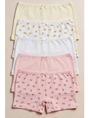 Katia & Bony 5'li Paket Kız Çocuk Boxer Çok Renkli