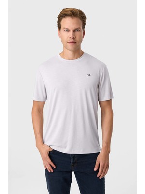 Back And Bond Regular Fit Gri Basic Tişört