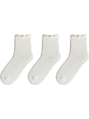 QUALITY WALKING Monochrome Series Soket Çorap 3'lü Set