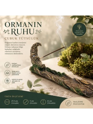 İki Yedi Konsept Ormanın Ruhu Çubuk Tütsülük - Özel Tasarım Ağaç Adam Temalı Dekoratif Mistik Meditasyon Tütsülüğü