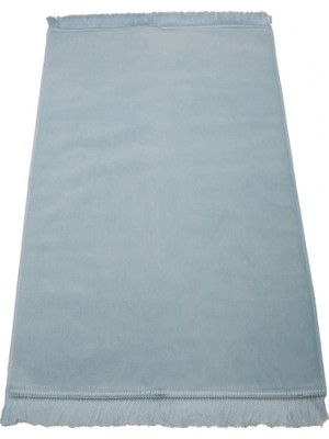 Hayrat Neşriyat Kadife Velur Seccade Düz Renk (70X110 Cm. Mavi)