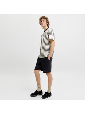 Jack & Jones Erkek Çizgi Desenli %100 Pamuk Sort - Aiden