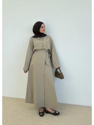 Moda Aksa 8973 Anvelop Keten Takım Vizon