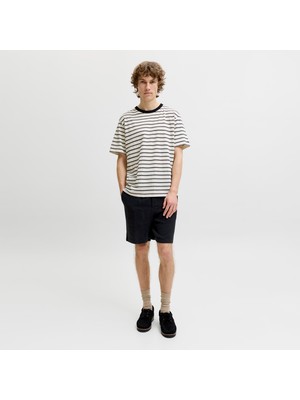 Jack & Jones Erkek Çizgi Desenli %100 Pamuk Sort - Aiden