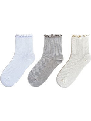 QUALITY WALKING Monochrome Series Soket Çorap 3'lü Set