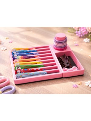 3D Baskı Zamanı Saç Tokası Organizer Kutusu – 3D Baskı Takı & Aksesuar Düzenleyici (Çok Bölmeli)