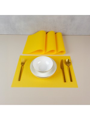 Maxstyle Plaid Lemon 4 Parça Amerikan Servis 30X45 cm